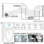 Mechanical Bidet Toilet Seat Attachment Dual Nozzle Sprayer Shower WC Cleaning