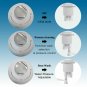 Mechanical Bidet Toilet Seat Attachment Dual Nozzle Sprayer Shower WC Cleaning