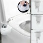 Mechanical Bidet Toilet Seat Attachment Dual Nozzle Sprayer Shower WC Cleaning