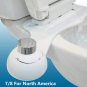Mechanical Bidet Toilet Seat Attachment Dual Nozzle Sprayer Shower WC Cleaning