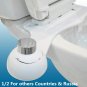 Mechanical Bidet Toilet Seat Attachment Dual Nozzle Sprayer Shower WC Cleaning