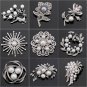 Pearl Brooch Pins for Women Badge Fashion Flower Jewelry Clothing Decoration