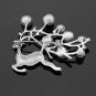 Pearl Brooch Pins for Women Badge Fashion Flower Jewelry Clothing Decoration