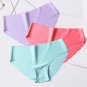 Panties For Women 3 Set Briefs Seamless Solid Mid-Waist Panty Female Underwear