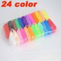 24 Colors Polymer Clay DIY Sculpting Malleable Soft Modelling Clay Set
