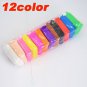 24 Colors Polymer Clay DIY Sculpting Malleable Soft Modelling Clay Set