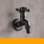 Outdoor Garden Faucet Black Oil Rubbed Bronze Water Tap Hose Connector