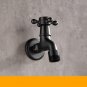 Outdoor Garden Faucet Black Oil Rubbed Bronze Water Tap Threaded Connector