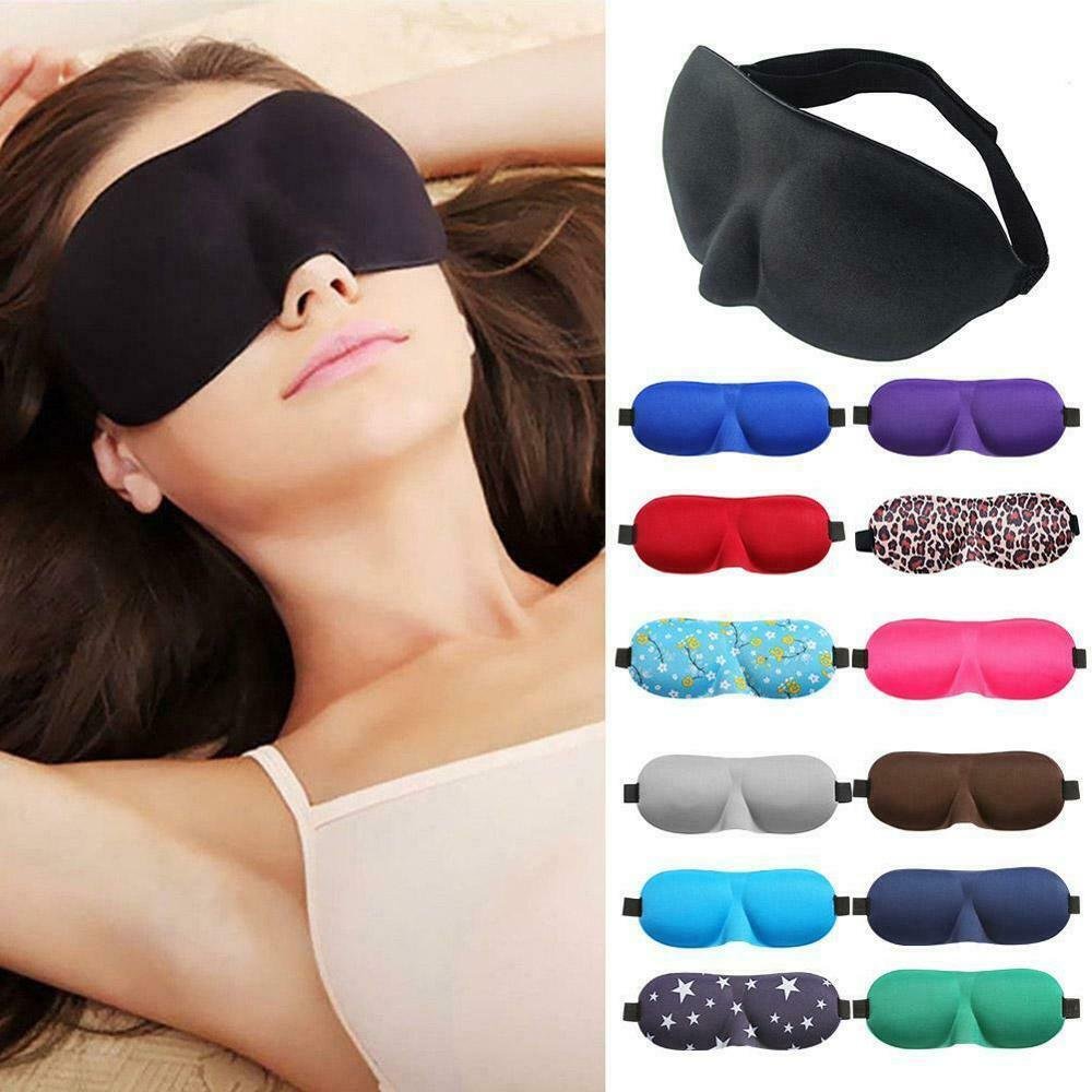 Sleep Blindfold Eye Cover Mask Natural Sleeping Eyeshade Patch Women Men Travel