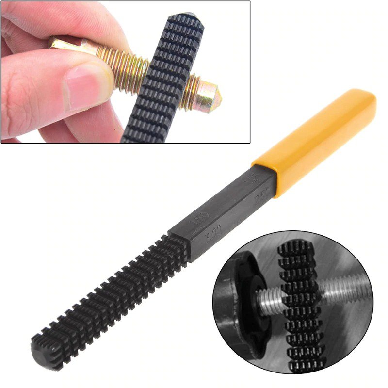 Metric Thread Repair Restoration Filer Teeth Correction Hardware Mini DIY Tools