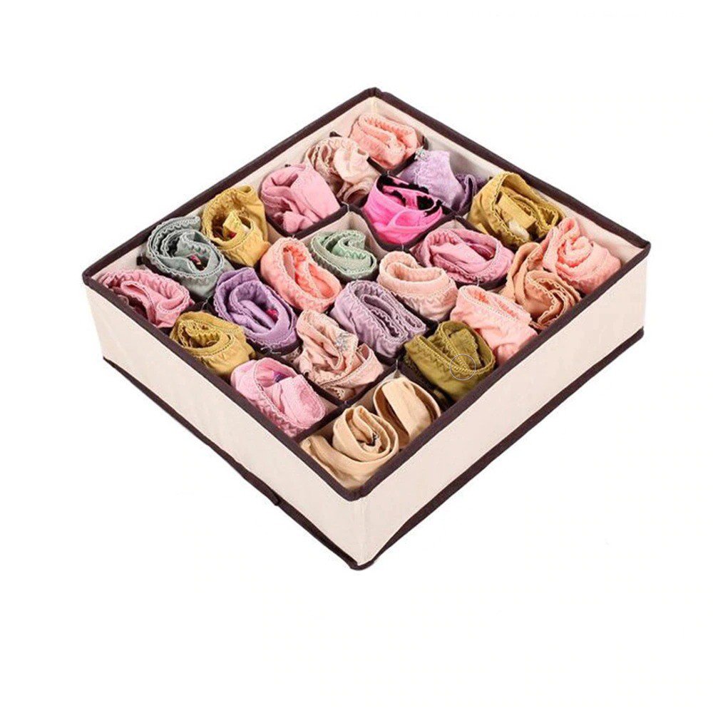Foldable Drawer Storage Boxes Cabinet Divider Organizer for Underwear Socks Ties