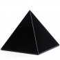 Black Obsidian Pyramid Natural Stone Crystal Home Decoration 50mm Size