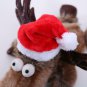 Small Christmas Hat Cat Dog Santa Claus Plush Cap Xmas Cute Funny Pet Cosplay