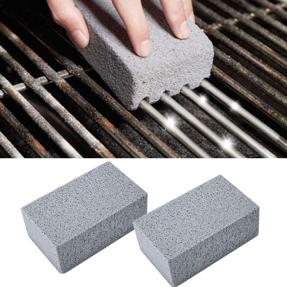 BBQ Grill Cleaning Stone Remove Burned Grease Oil Leftover Cleaner Kitchen Tools
