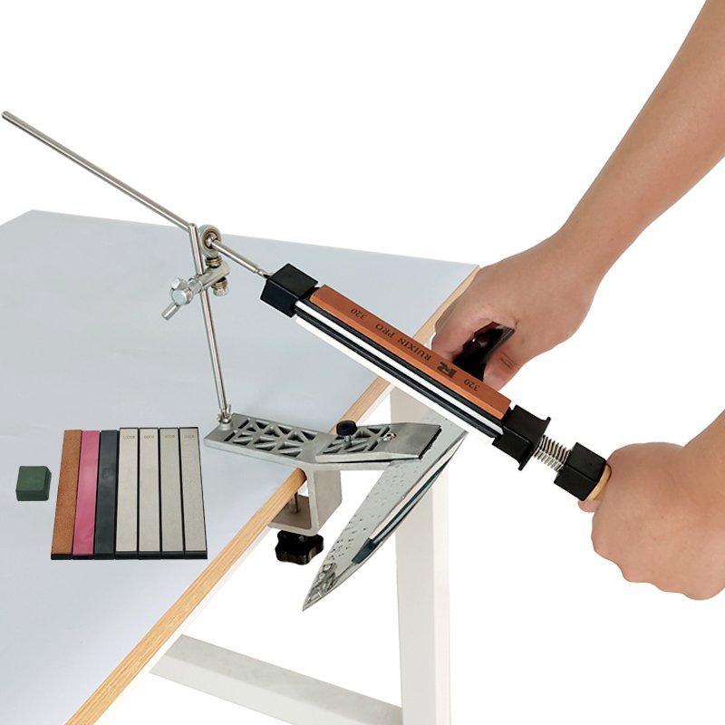 Professional Knife Sharpener Fix Angle Tool Table Mount Knives Sharpening System