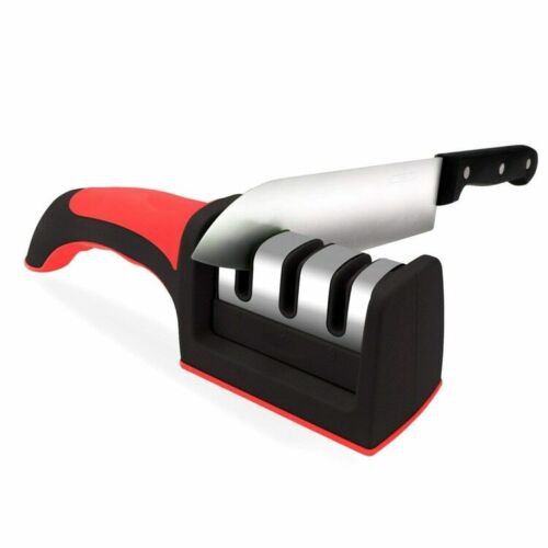 Manual Handheld Knife Sharpener 3 Stage Ceramic Coated Knives Sharpening Tool