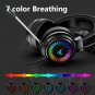 H&A Gaming Headset Surround Stereo Sound Wired USB with Microphone 7 Color LED