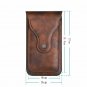 Belt Clip Holster Case for Mobile Phones Holder 2 Pouch Bag Artifical Leather