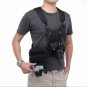 Dual Camera Carrying Chest Harness System Vest Quick Strap with Side Holster