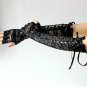 Long Gloves for Women Sexy Lace Elbow Length Half-finger Glove Ribbon Fingerless
