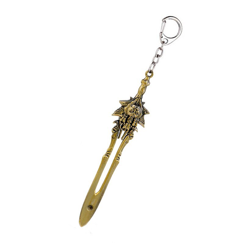 God of War Keychains Kratos Weapons Blade of Olympus Metal Key Pendant