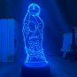 Kobe Bryant Jump Shot Back View Figure LED Night Light Bedroom Decor Lamp RGB