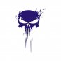Punisher Skull Sticker Reflective Foil Holographic Decals for Car, Helmet, Skate
