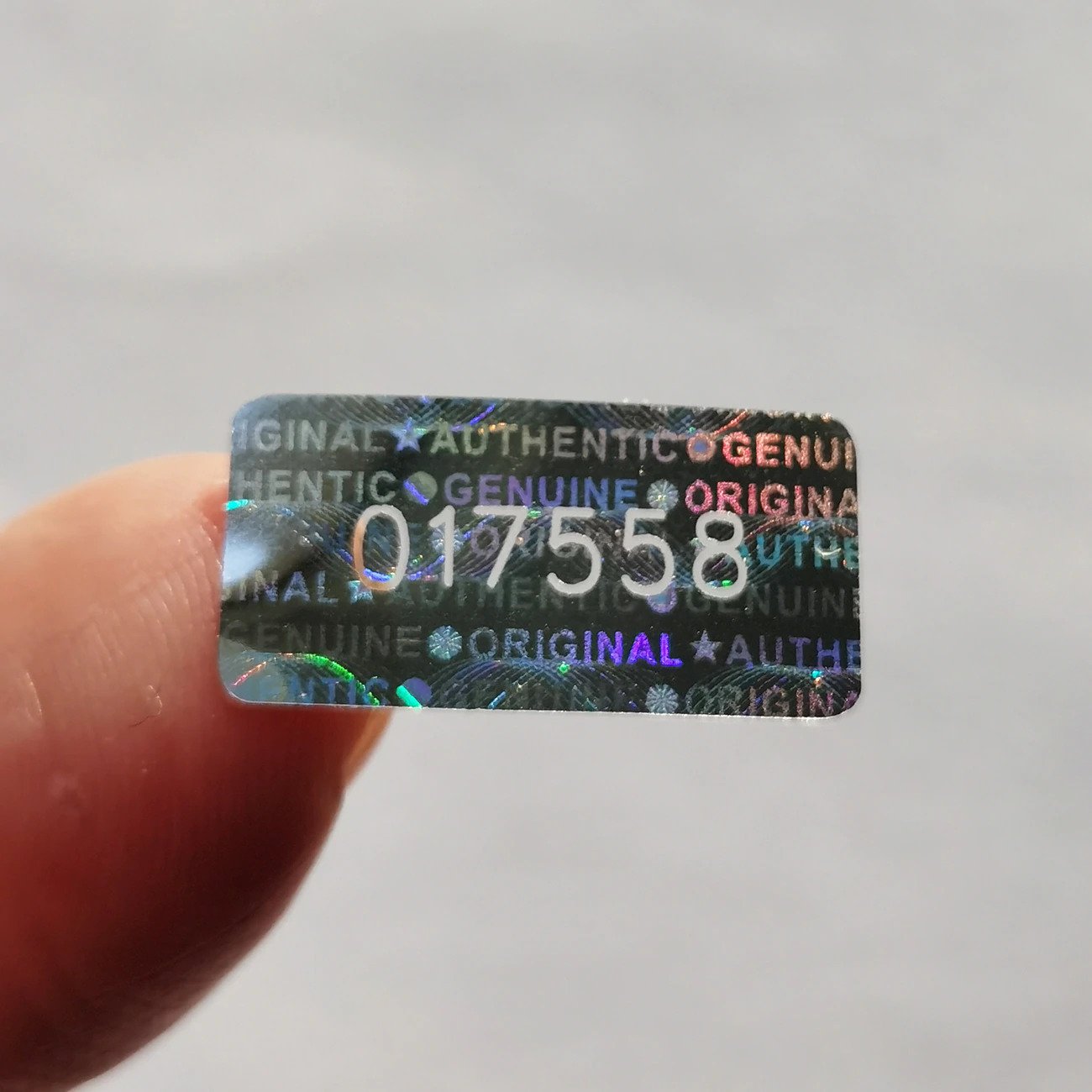 Holographic Warranty Void Stickers 2000 Piece 20x10mm Tamper Proof Serial Number