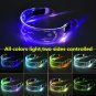 LED Luminous Glasses Party Costume Prop Light Up Sunglasses Electric Multicolor