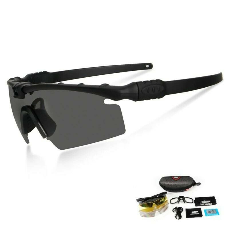 Sport Style Protective Sunglasses Tactical Polarized Glasses Myopia Frame 4 Lens