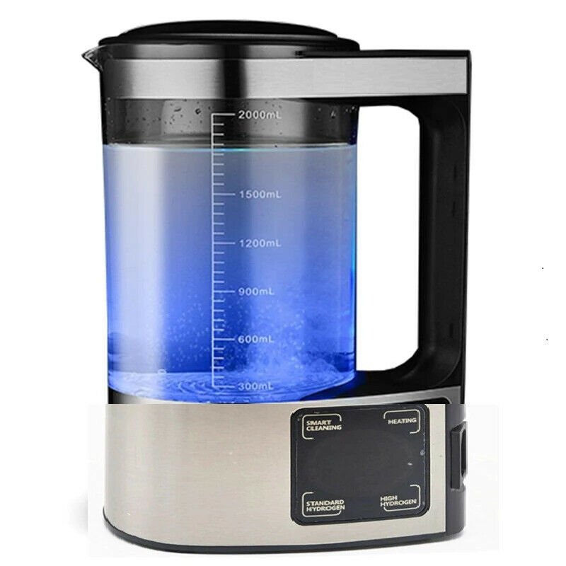 Electric Hydrogen Rich Water Kettle Water Filter Ionizer Machine 100-240V 2L