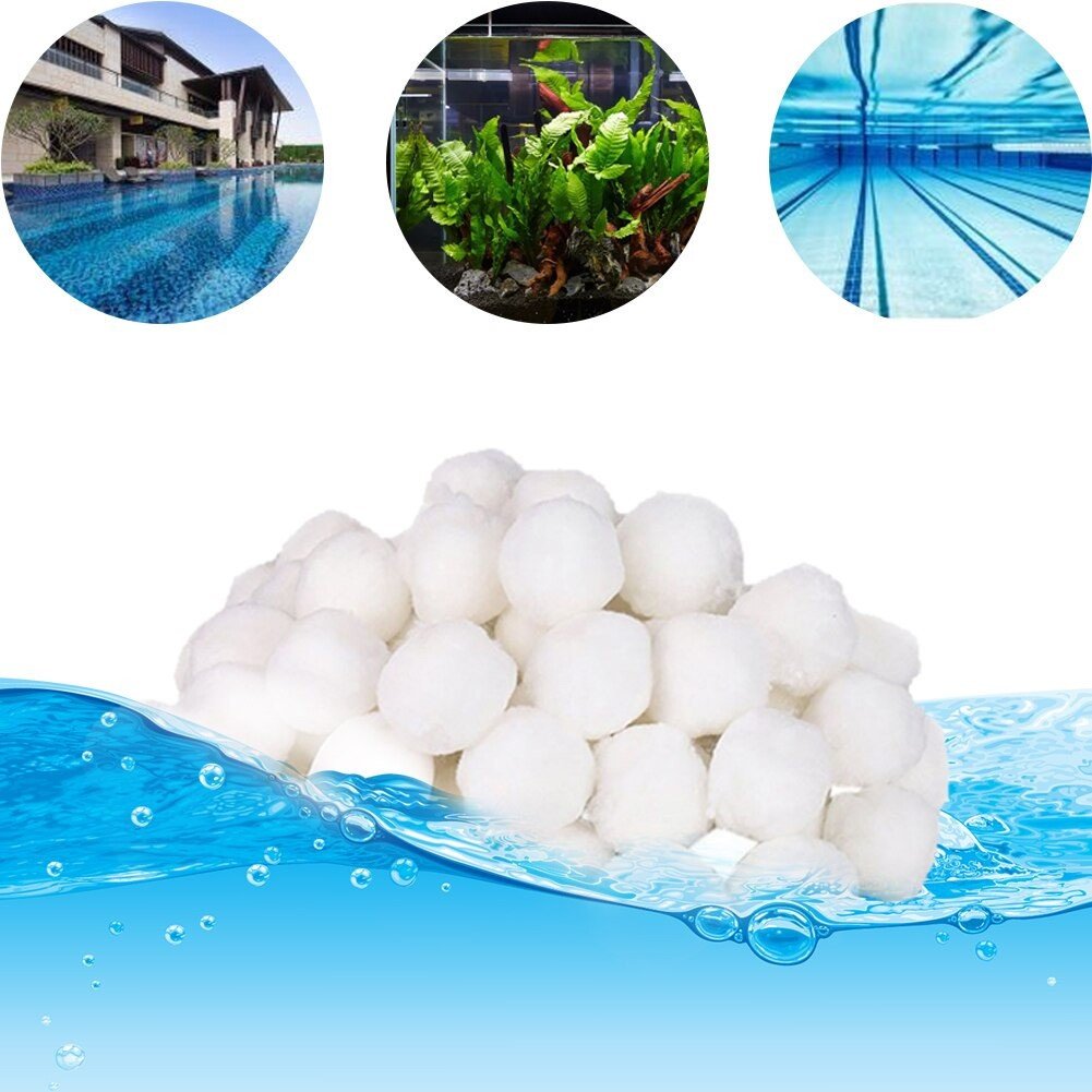 Swimming Pool Filter Balls Cotton Fiber Filter Media 700g Alternative to Sand