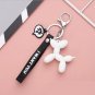Poodle Balloon Dog Keychain Silicone Key Ring Pendant CUTE Animal Multicolor New