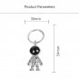 Astronaut Keychain Metal Space Man Robot Key Ring Silver & Gold Color Key Holder