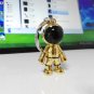 Astronaut Keychain Metal Space Man Robot Key Ring Silver & Gold Color Key Holder