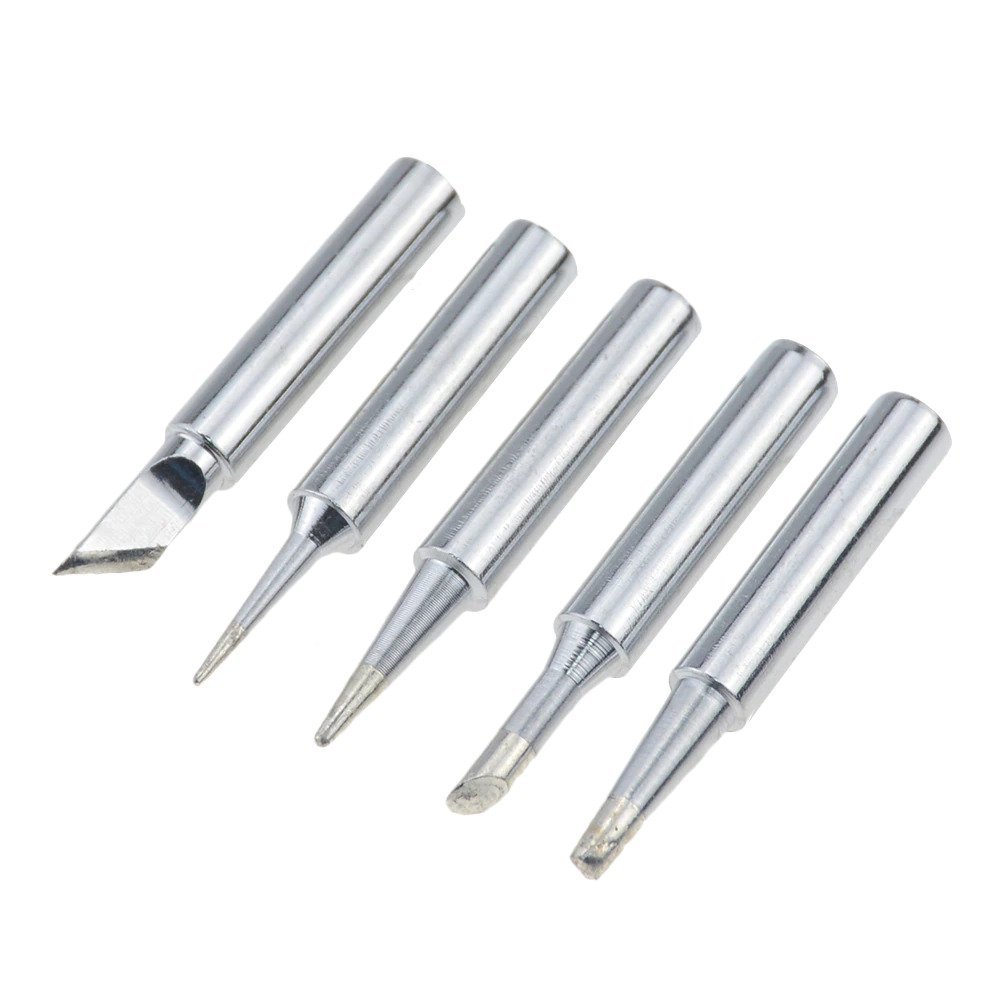 Soldering Iron Tip Set 5 Piece I B K 2.4D 3C Bare Copper Electric Solder Head