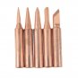 Soldering Iron Tip Set 5 Piece I B K 2.4D 3C Bare Copper Electric Solder Head