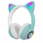 Cat Ears Wireless Headphone with Microphone LED Multicolor Bluetooth Headset