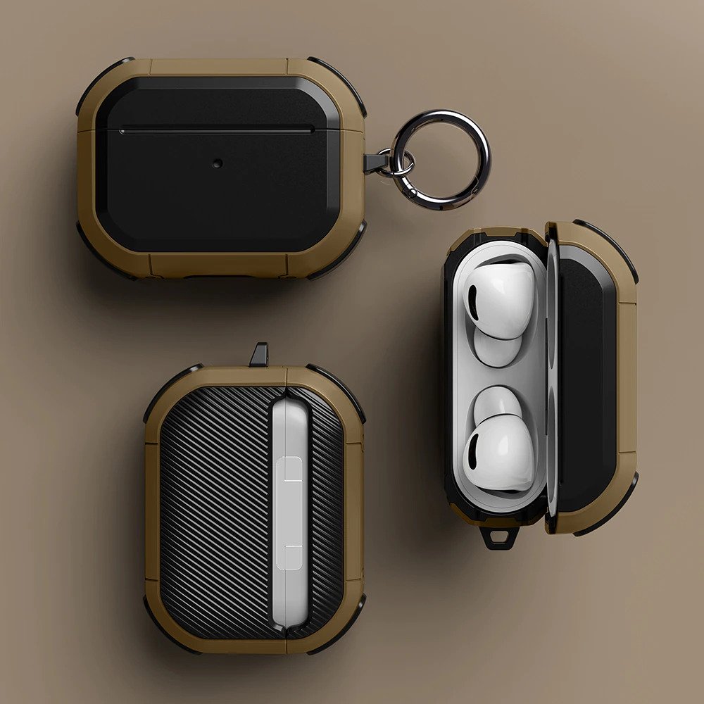 TPU Anti-fall Cover For Apple AirPods 3 2 Wireless Earphone Case With Keychain