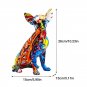 Chihuahua Dog Statue Resin Sculpture Multicolor Design Home Decoration Ornament