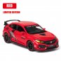 1:32 Honda Civic Type-R 2017 Car Model Diecast Toy Vehicle Sound Light Doors
