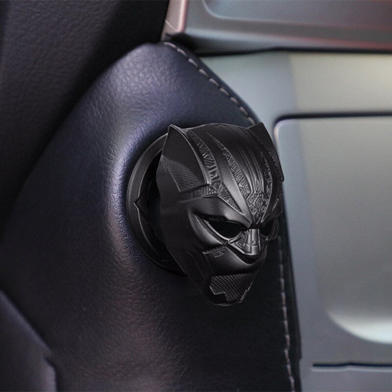 Black Panther Car Interior Ignition Start Stop Button Flip Up Cover Sticker