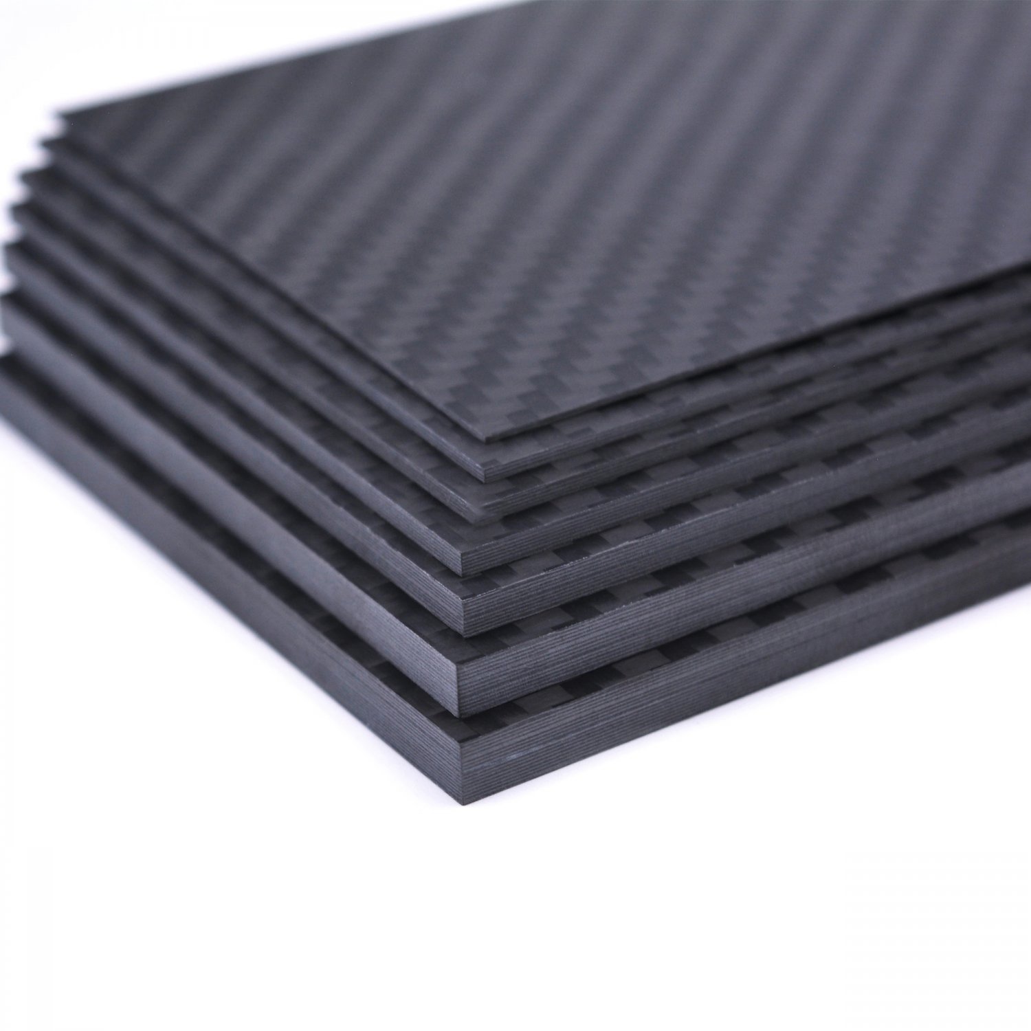 Real Carbon Fiber Plate Panel 125mm X 75mm 0.5-5mm Thickness Composite Sheets