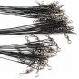 20 Piece Steel Wire Leader with Swivel Anti-bite Fishing Line 15-30cm
