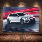 VW Golf GTI TCR Tuning Racing Sport Car Wall Art Picture Printed on Canvas Home Decor Unframed