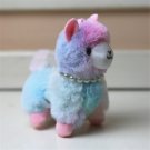 Rainbow Alpaca Plush Stuffed Animal Toy 10cm Size Keychain Toy