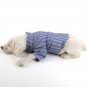 Stripe Dog Long-Sleeve Shirt Elegant Pet Clothing Fashion Red, Blue Color