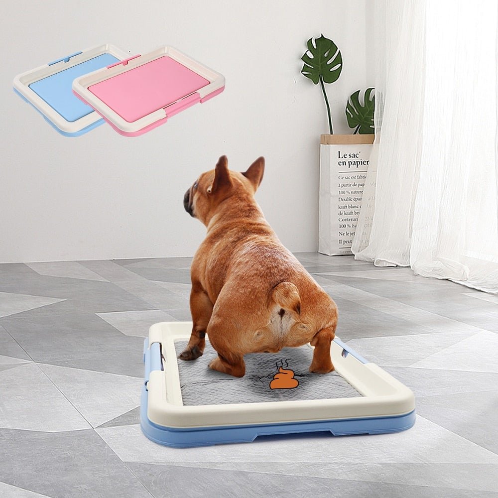 Portable Dog Toilet Training Indoor Pets Potty Dogs Cats Cat Litter Box Puppy Pad Holder Tray