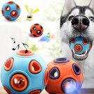 Pet Dog Ball Chew Toy Rubber Snack Dogs Training Ball Outdoor Play with Sound/Lights
