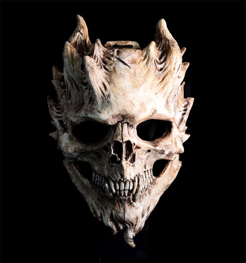 Demon Skull Horror Face Mask Halloween Party Cosplay Costume Accessory Full Face Masks